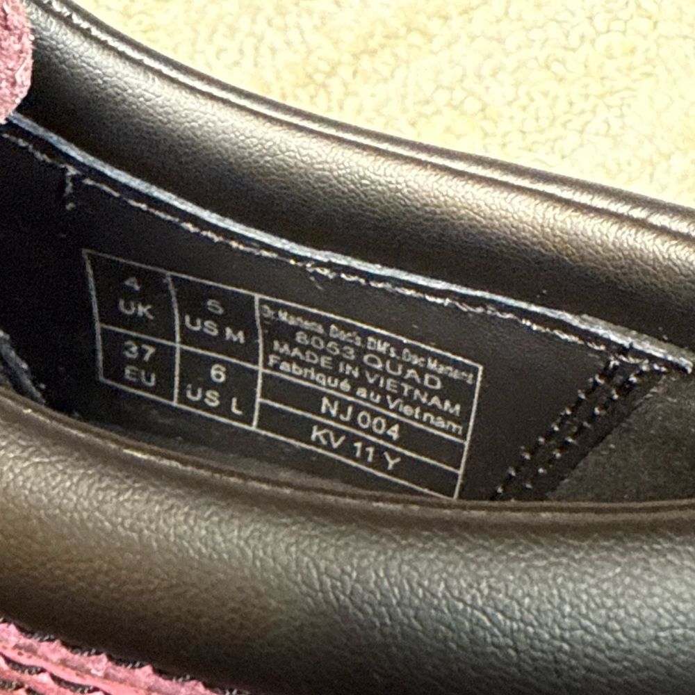 Dr martens Quad 8053 Quad oxfords women’s Sz 6 - Picture 11 of 14